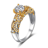 Four-claw inlay simulation diamond ring – Everyday Gifts — 3