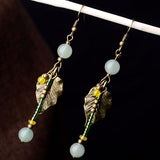 Ethnic Style Jewelry Ornaments Leaf Earrings Medium – Stylish Gifts — 3