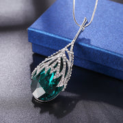 Waterdrop Shaped Big Pendant Necklace – Jewelry Gift Ideas — 6