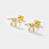 S925 Sterling Silver Petal Stud Earrings – Unique Gift Ideas — 5