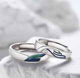 Original Bird And Fish Couple Ring Plated 925 – Gifts for Couples — 6