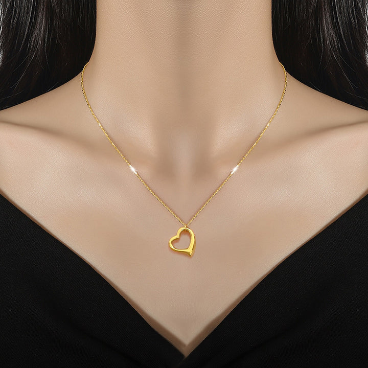 Simple Bracelet Love Heart Furnace Real Gold Cold – Jewelry Gift Ideas — 1