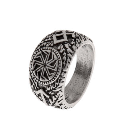 Viking rune Nordic men's antique silver and zinc alloy – Gifts for Him — 1