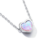 Opal Love Necklace Female Shining Texture Opal – Jewelry Gift Ideas — 3