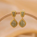 Women's Retro Natural Sapphire Earrings – Gifts for Her — 5