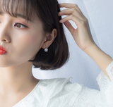 Diamond flower earrings – Meaningful Gifts — 5