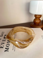 Irregular Wide-brimmed Acrylic Acetate Bracelet – Jewelry Gift Ideas — 3