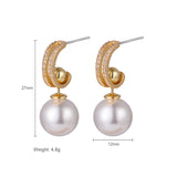 Earrings Frosted Shell Beads Solid Color – Meaningful Gifts — 2