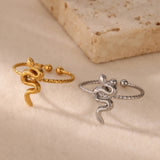 Cross-border Supply Snake-shaped Hip Hop Rock Wind Open – Gift Ideas — 8