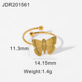 Ring 18K Gold Plated Stainless Steel Opening – Unique Gift Ideas — 3