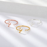 Letters Ring 26 Letters AZ Gold 18K Gold Plated Ring – Gift Ideas — 1