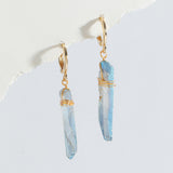 Women's Stone Crystal Teeth Geometric Earrings – Gifts for Her — 2