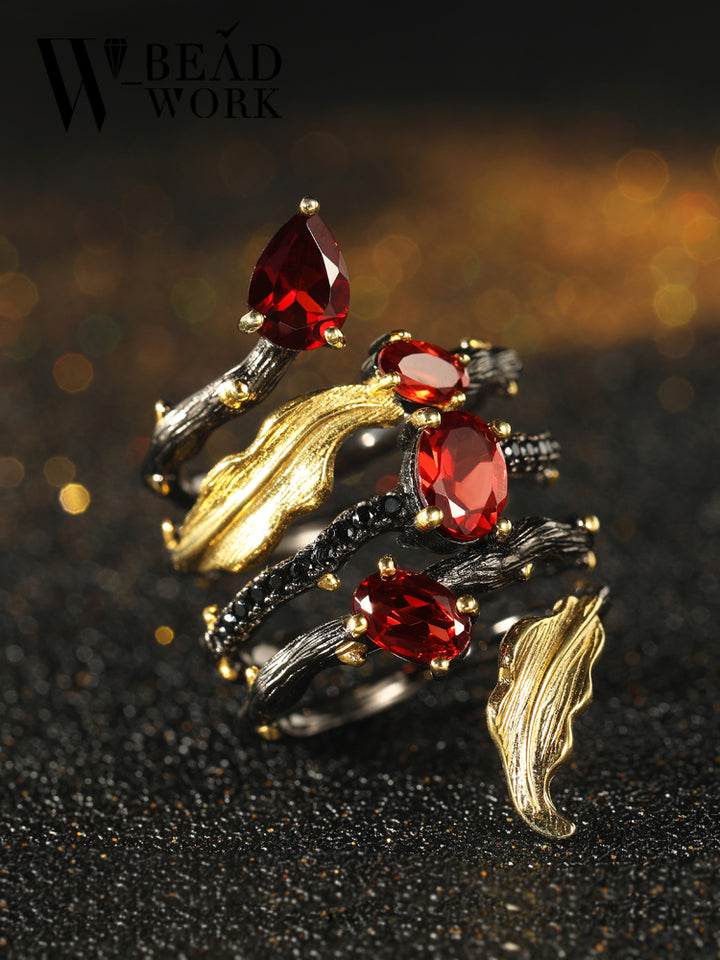 Original Index Finger Ring Female With Amethyst – Jewelry Gift Ideas — 1