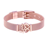 Simple Love Letter Couple Bracelet Stainless Steel – Gifts for Couples — 4