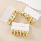 Golden Personality CCB Earrings Creative Double – Jewelry Gift Ideas — 6