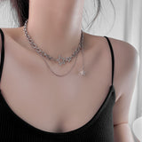 Stars Double Layer Wear Necklace Female – Jewelry Gift Ideas — 4