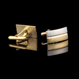 Men's Cufflinks French Shirt Two-tone Metal Cufflinks – Gifts for Him — 3