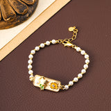 Simple Temperament Oil-spot Glaze Flowers – Jewelry Gift Ideas — 16