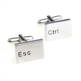 Metal Letter French Shirt Men's Cufflinks – Gifts for Him — 5