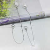 Women's Simple Freshwater Pearl Front And Back Hanging – Gifts for Her — 5