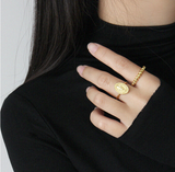 Simple geometric round beaded female ring – Gifts for Her — 3