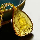 Glass pendant Buddha statue – Jewelry Gift Ideas — 6