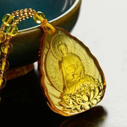 Glass pendant Buddha statue – Jewelry Gift Ideas — 6