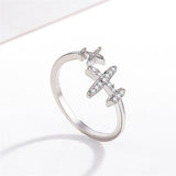 Charm Adjustable Plane Ring Women – Gifts for Her — 5