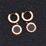 Roman numerals simple circle round cake earrings – Thoughtful Gifts — 6
