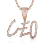 English Flower Body Grass Letter Pendant Necklace – Jewelry Gift Ideas — 6