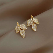 Women's Leaf Earrings Elegant And High-end Birthday – Gifts for Her — 2