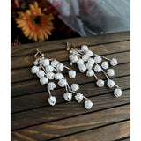 Handmade Tassel Earrings With Lily Of The Valley Buds – Birthday Gifts — 7