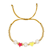 Copper Oil Drop Peach Heart Couple Bracelet – Gifts for Couples — 15