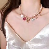 Butterfly-drip-glaze Bead Necklace Niche Design – Jewelry Gift Ideas — 13