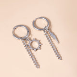 Hip Hop Stainless Steel Asymmetric Earrings Fashion – Stylish Gifts — 4