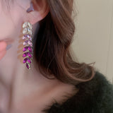 Gradient Color Tassel Wheat Long Earrings Women – Gifts for Her — 4