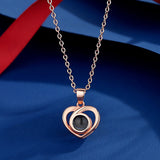 Love Shaped Projection Color Picture Necklace – Jewelry Gift Ideas — 2