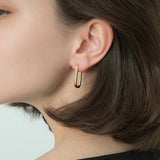 Geometric Earrings Trendy Sterling Silver 14k Gold – Useful Gifts — 3