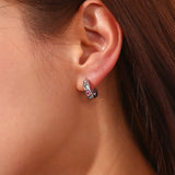 Geometric Micro-inlaid Water Drop Zircon Earrings – Unique Gift Ideas — 10