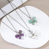 Natural Stone Crystal Small Butterfly Alloy – Jewelry Gift Ideas — 11