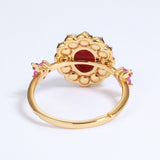 Flower Pearl Gemstone S925 Silver Ring Lady – Holiday Gift Ideas — 4