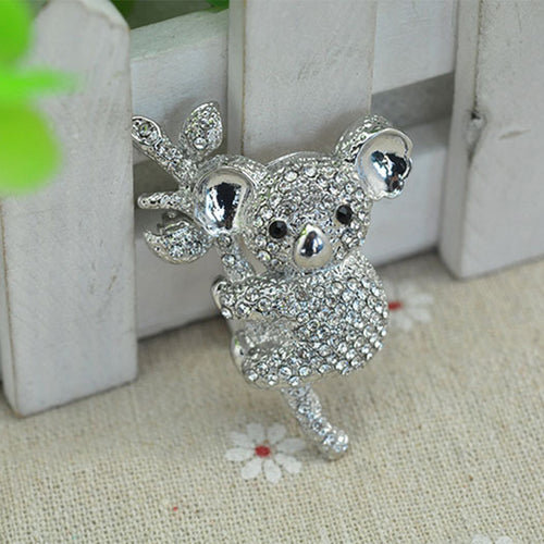 Cute Crystal Rhinestone Koala Bear Brooch Pin – Jewelry Gift Ideas — 2