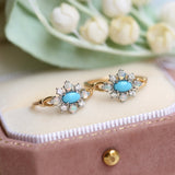 Rhombus Turquoise Natural Opal Opal Ring 925 – Unique Gift Ideas — 12
