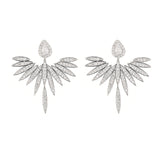 Zircon earrings angel wings earrings – Thoughtful Gifts — 3