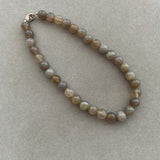 Chinese Style Grey Natural Agate Beaded Necklace – Jewelry Gift Ideas — 4