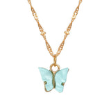 Sweet Acrylic Butterfly Pendant Necklace Simple – Jewelry Gift Ideas — 4