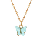 Sweet Acrylic Butterfly Pendant Necklace Simple – Jewelry Gift Ideas — 4
