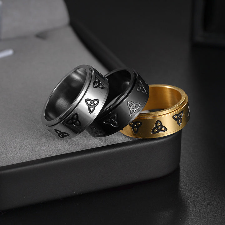 Rotary Pressure Reducing Titanium Steel Ring – Unique Gift Ideas — 1