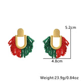 Bohemian Style Tassel Earrings Handmade Beaded – Stylish Gifts — 5