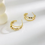 Niche Unique Double-row C- Shaped Earrings – Meaningful Gifts — 9